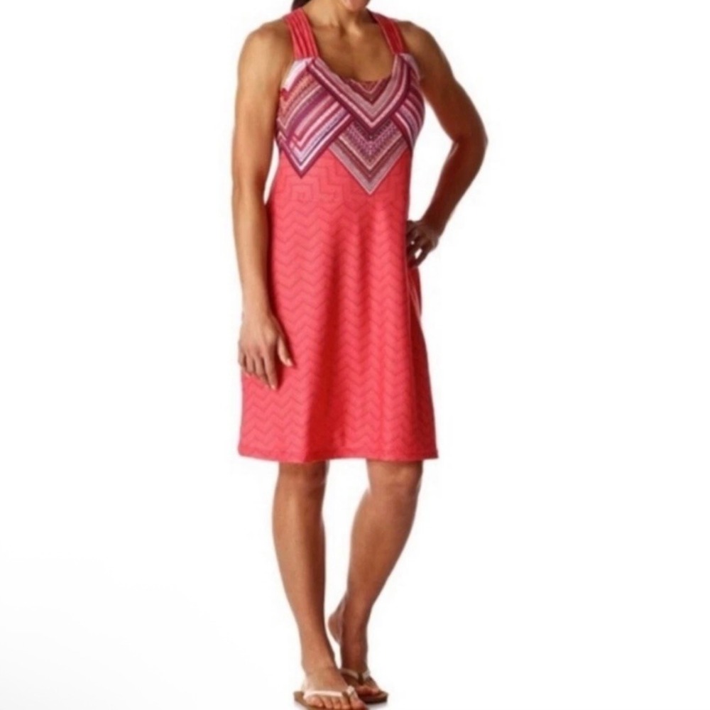 Prana Women's Phoebe Athletic Shelf Bra Tank Dress Viola Pixie Medium